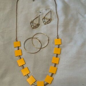 Gold and yellow 3 piece set